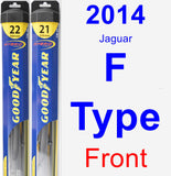 Front Wiper Blade Pack for 2014 Jaguar F-Type - Hybrid