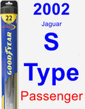 Passenger Wiper Blade for 2002 Jaguar S-Type - Hybrid