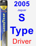 Driver Wiper Blade for 2005 Jaguar S-Type - Hybrid