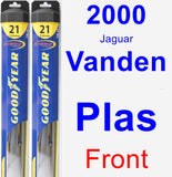 Front Wiper Blade Pack for 2000 Jaguar Vanden Plas - Hybrid