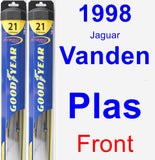 Front Wiper Blade Pack for 1998 Jaguar Vanden Plas - Hybrid