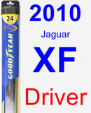 Driver Wiper Blade for 2010 Jaguar XF - Hybrid