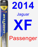 Passenger Wiper Blade for 2014 Jaguar XF - Hybrid