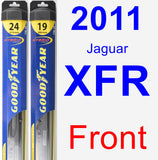 Front Wiper Blade Pack for 2011 Jaguar XFR - Hybrid