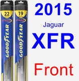 Front Wiper Blade Pack for 2015 Jaguar XFR - Hybrid