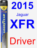 Driver Wiper Blade for 2015 Jaguar XFR - Hybrid