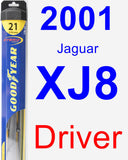 Driver Wiper Blade for 2001 Jaguar XJ8 - Hybrid