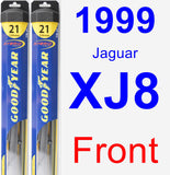 Front Wiper Blade Pack for 1999 Jaguar XJ8 - Hybrid