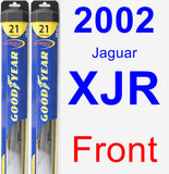 Front Wiper Blade Pack for 2002 Jaguar XJR - Hybrid