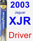 Driver Wiper Blade for 2003 Jaguar XJR - Hybrid