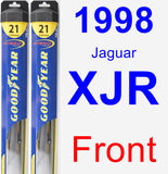 Front Wiper Blade Pack for 1998 Jaguar XJR - Hybrid