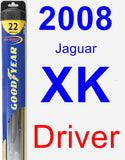 Driver Wiper Blade for 2008 Jaguar XK - Hybrid