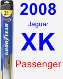 Passenger Wiper Blade for 2008 Jaguar XK - Hybrid