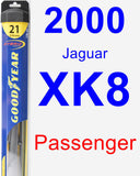 Passenger Wiper Blade for 2000 Jaguar XK8 - Hybrid