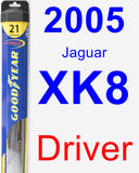 Driver Wiper Blade for 2005 Jaguar XK8 - Hybrid