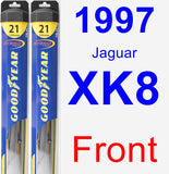 Front Wiper Blade Pack for 1997 Jaguar XK8 - Hybrid