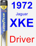 Driver Wiper Blade for 1972 Jaguar XKE - Hybrid