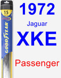 Passenger Wiper Blade for 1972 Jaguar XKE - Hybrid