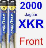 Front Wiper Blade Pack for 2000 Jaguar XKR - Hybrid