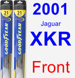 Front Wiper Blade Pack for 2001 Jaguar XKR - Hybrid