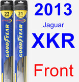 Front Wiper Blade Pack for 2013 Jaguar XKR - Hybrid