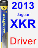 Driver Wiper Blade for 2013 Jaguar XKR - Hybrid