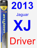 Driver Wiper Blade for 2013 Jaguar XJ - Hybrid