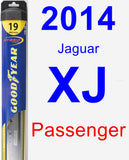 Passenger Wiper Blade for 2014 Jaguar XJ - Hybrid