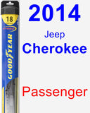 Passenger Wiper Blade for 2014 Jeep Cherokee - Hybrid