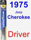 Driver Wiper Blade for 1975 Jeep Cherokee - Hybrid