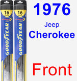 Front Wiper Blade Pack for 1976 Jeep Cherokee - Hybrid