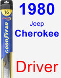 Driver Wiper Blade for 1980 Jeep Cherokee - Hybrid