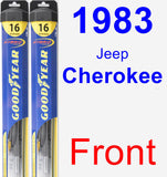 Front Wiper Blade Pack for 1983 Jeep Cherokee - Hybrid