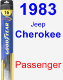 Passenger Wiper Blade for 1983 Jeep Cherokee - Hybrid