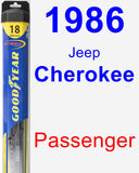 Passenger Wiper Blade for 1986 Jeep Cherokee - Hybrid