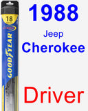 Driver Wiper Blade for 1988 Jeep Cherokee - Hybrid