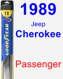 Passenger Wiper Blade for 1989 Jeep Cherokee - Hybrid