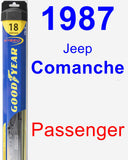 Passenger Wiper Blade for 1987 Jeep Comanche - Hybrid