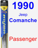 Passenger Wiper Blade for 1990 Jeep Comanche - Hybrid