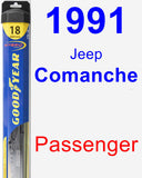 Passenger Wiper Blade for 1991 Jeep Comanche - Hybrid