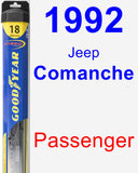 Passenger Wiper Blade for 1992 Jeep Comanche - Hybrid