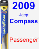 Passenger Wiper Blade for 2009 Jeep Compass - Hybrid