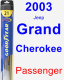 Passenger Wiper Blade for 2003 Jeep Grand Cherokee - Hybrid