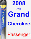 Passenger Wiper Blade for 2008 Jeep Grand Cherokee - Hybrid