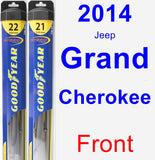 Front Wiper Blade Pack for 2014 Jeep Grand Cherokee - Hybrid