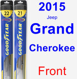 Front Wiper Blade Pack for 2015 Jeep Grand Cherokee - Hybrid