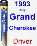 Driver Wiper Blade for 1993 Jeep Grand Cherokee - Hybrid