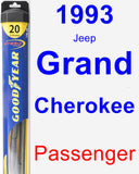 Passenger Wiper Blade for 1993 Jeep Grand Cherokee - Hybrid