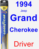 Driver Wiper Blade for 1994 Jeep Grand Cherokee - Hybrid