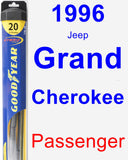 Passenger Wiper Blade for 1996 Jeep Grand Cherokee - Hybrid